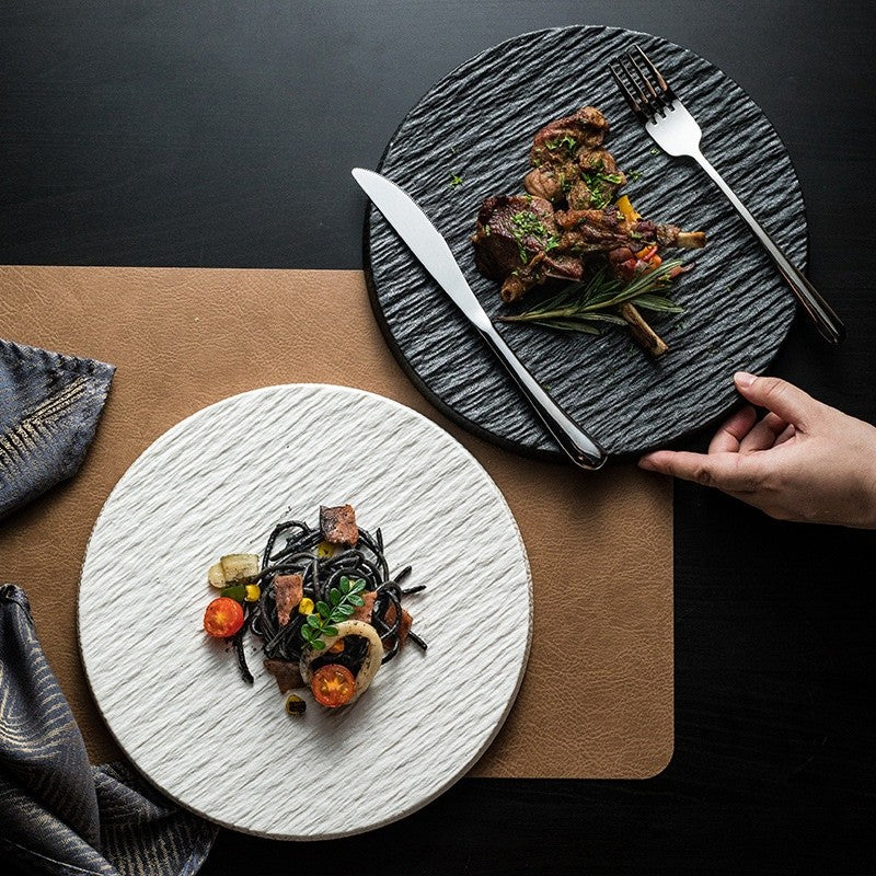 Matte Stone Dinner Plate Set – Durable Porcelain Dinnerware in 9 and 11 Sizes for Elegant Dining 4