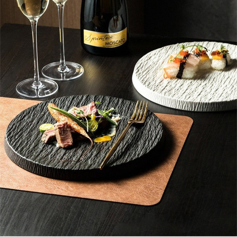 Matte Stone Dinner Plate Set – Durable Porcelain Dinnerware in 9 and 11 Sizes for Elegant Dining 6