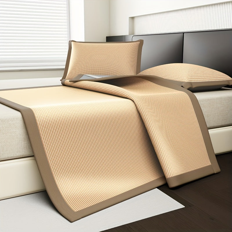 Mattress Protector Ice Silk Cooling Polyester Design 05