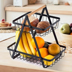 Metal Fruit Basket - Space-Saving Stylish Storage Solution 3