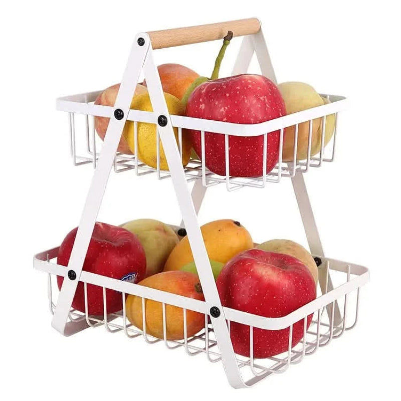 Metal Fruit Basket - Space-Saving Stylish Storage Solution 6