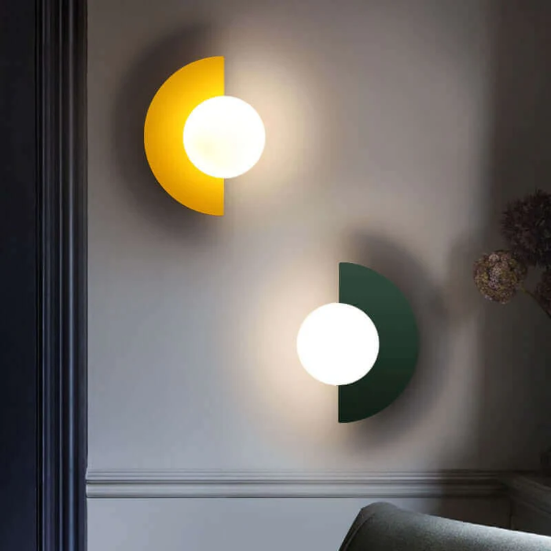 Metal Half Moon Wall Sconce - Modern LED Wall Lamp for Stylish Lighting 5