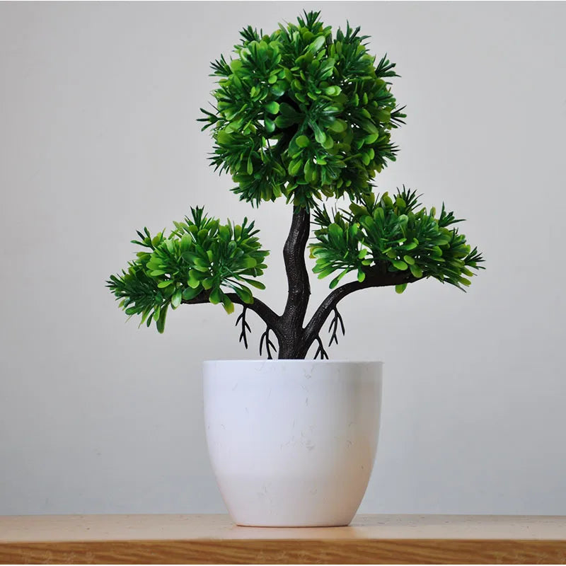 Mini Bonsai Tree - Realistic Indoor Decor for Low Maintenance Aesthetic 1