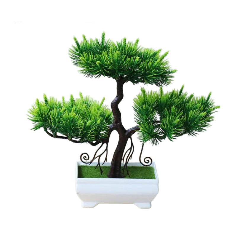 Mini Bonsai Tree - Realistic Indoor Decor for Low Maintenance Aesthetic 25