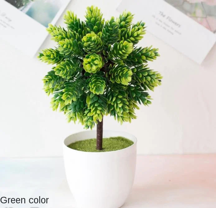 Mini Bonsai Tree - Realistic Indoor Decor for Low Maintenance Aesthetic 27