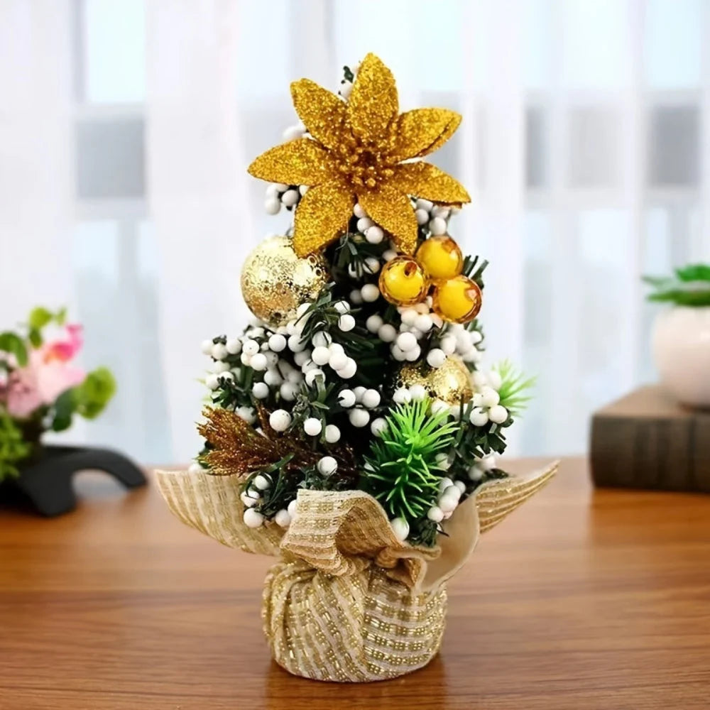 Decorated Mini Christmas Tree Set of 3 – 30 cm Trees 5