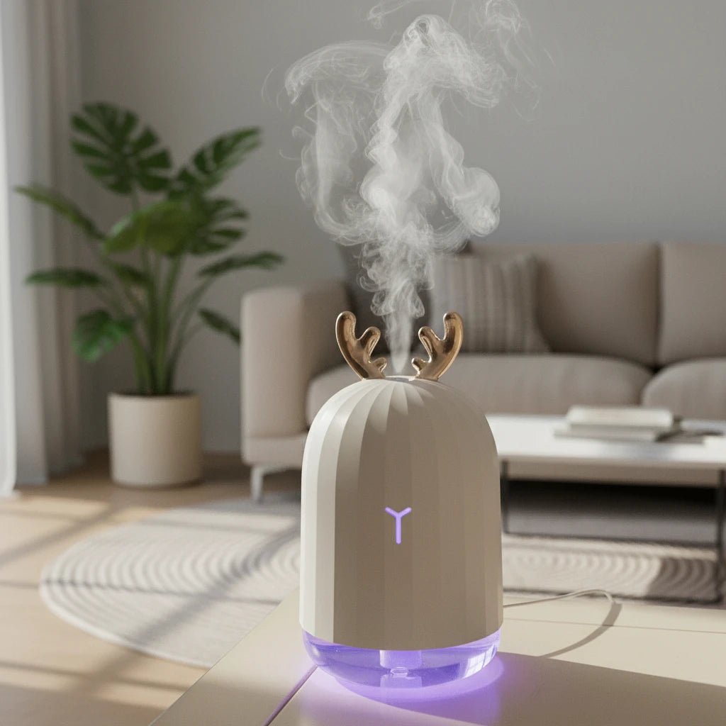 Mini Deer Cool Mist Humidifier - Ultra-Quiet for Bedroom Use 1