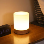 Mini Glass Table Lamp - Touch-Open, 360° Illumination for Nightstands 5