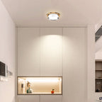 Mini LED Crystal Flush Mount Ceiling Light - Elegant Hallway Illumination 1