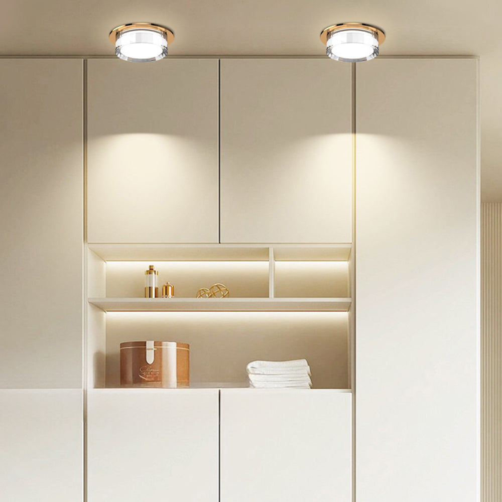 Mini LED Crystal Flush Mount Ceiling Light - Elegant Hallway Illumination 4