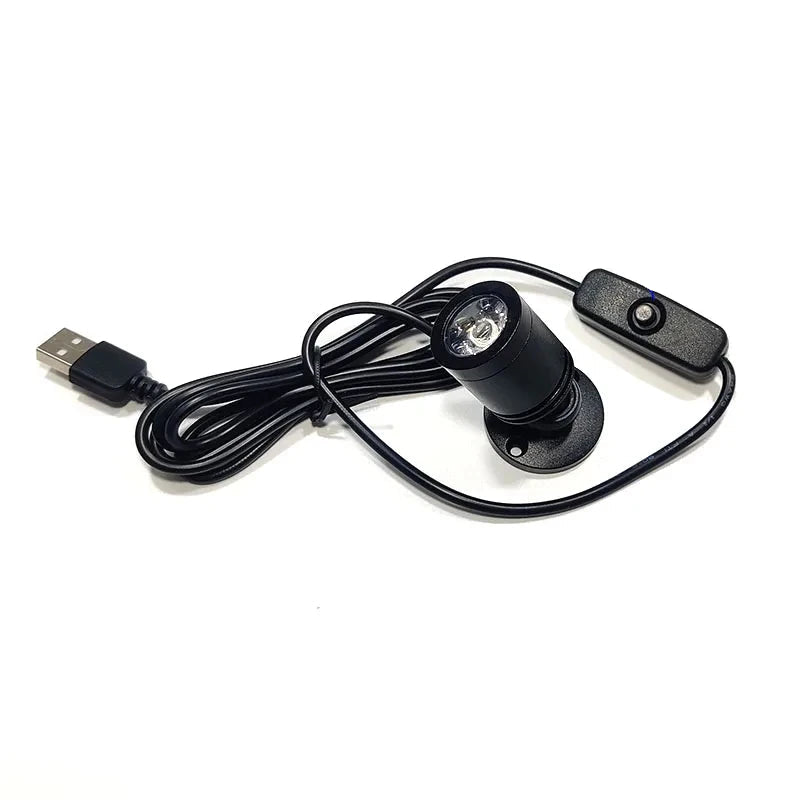 Mini LED Spotlight with USB Connection – Adjustable Accent Light in Warm & Cool White, 30° Beam Angle, Aluminum Finish 2