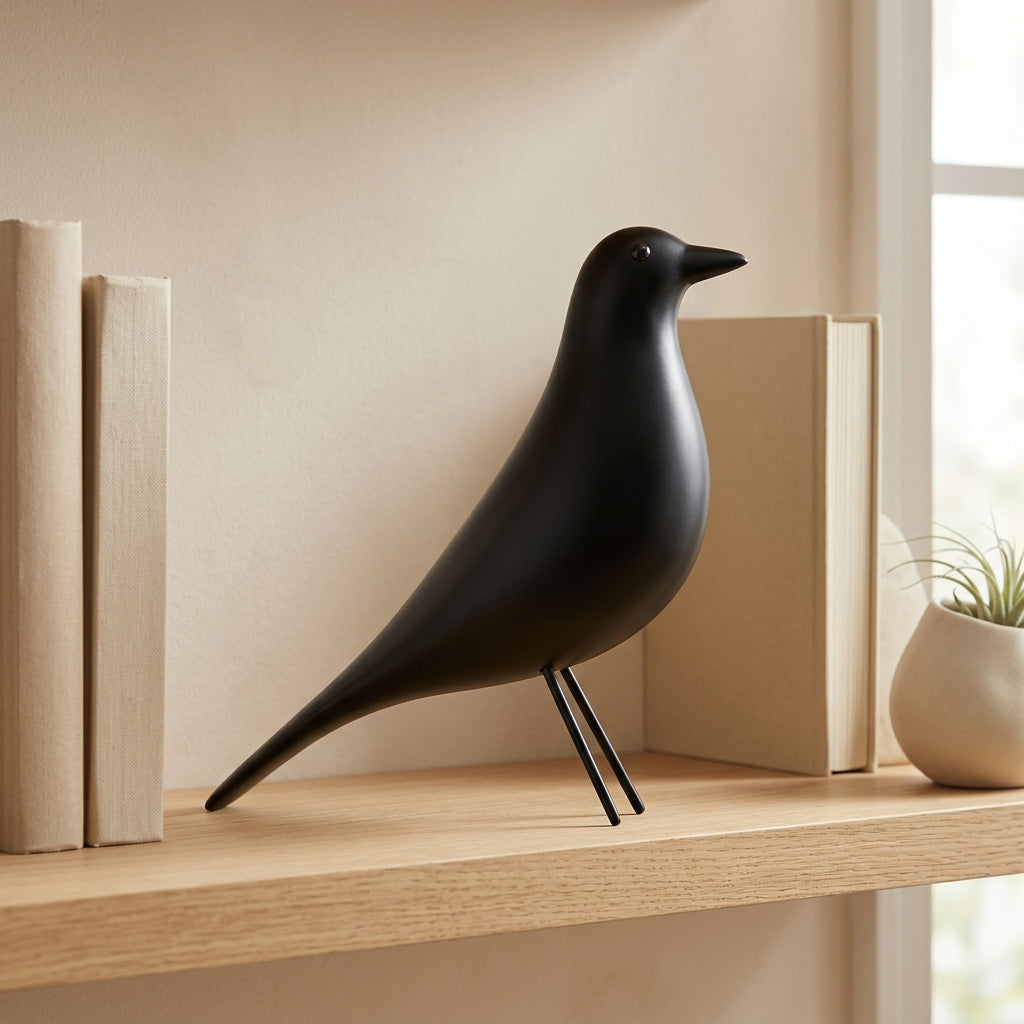 Minimalist Decorative Bird Figurine - Sleek Design for Modern Spaces 0
