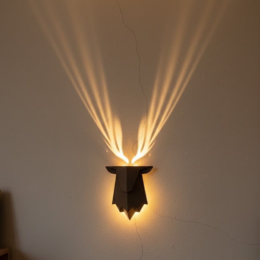 Minimalist Deer Wall Lamp - Gentle Dimming for Cozy Ambiance 0