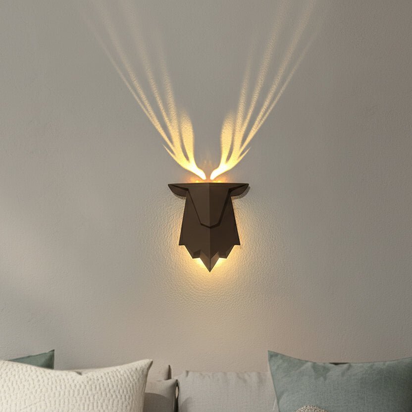 Minimalist Deer Wall Lamp - Gentle Dimming for Cozy Ambiance 1