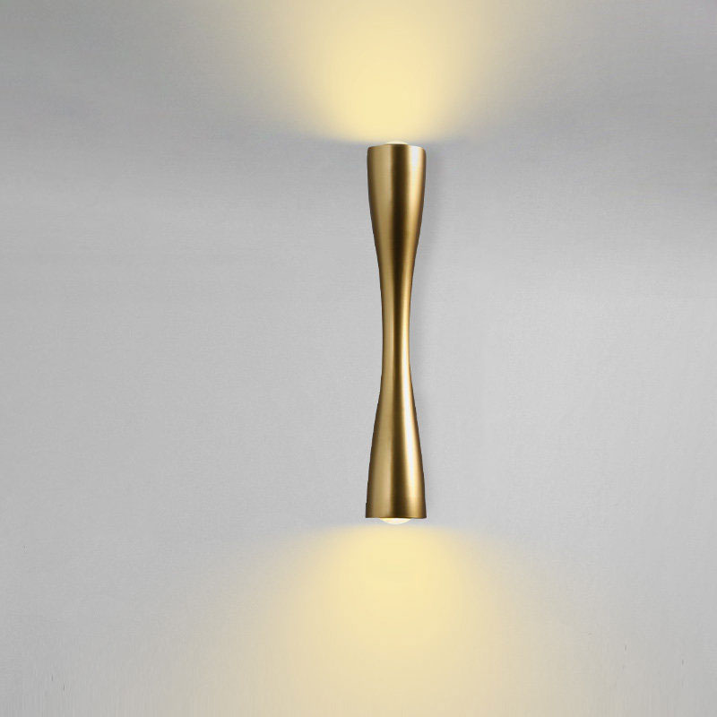 Minimalist Golden Wall Lamp – Contemporary Wall Sconce Lighting for Elegant Spaces, 12 x 6 x 4 Inches 0