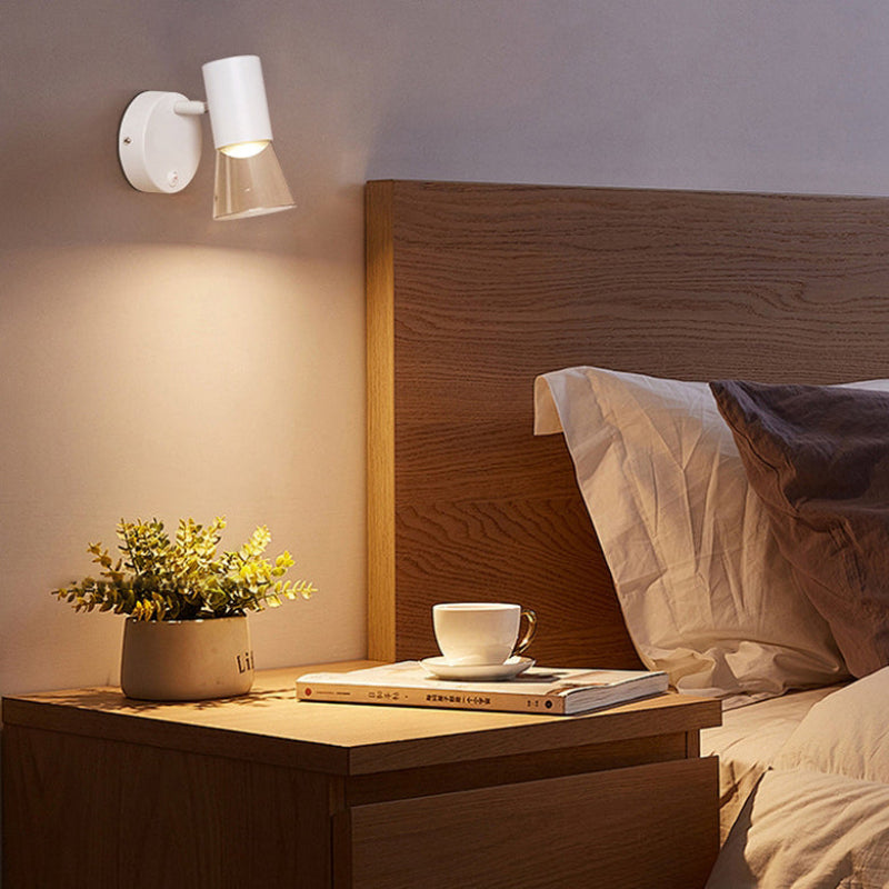 Modern 1-Light Wall Sconce - Minimalist Aluminum & Acrylic Design 2