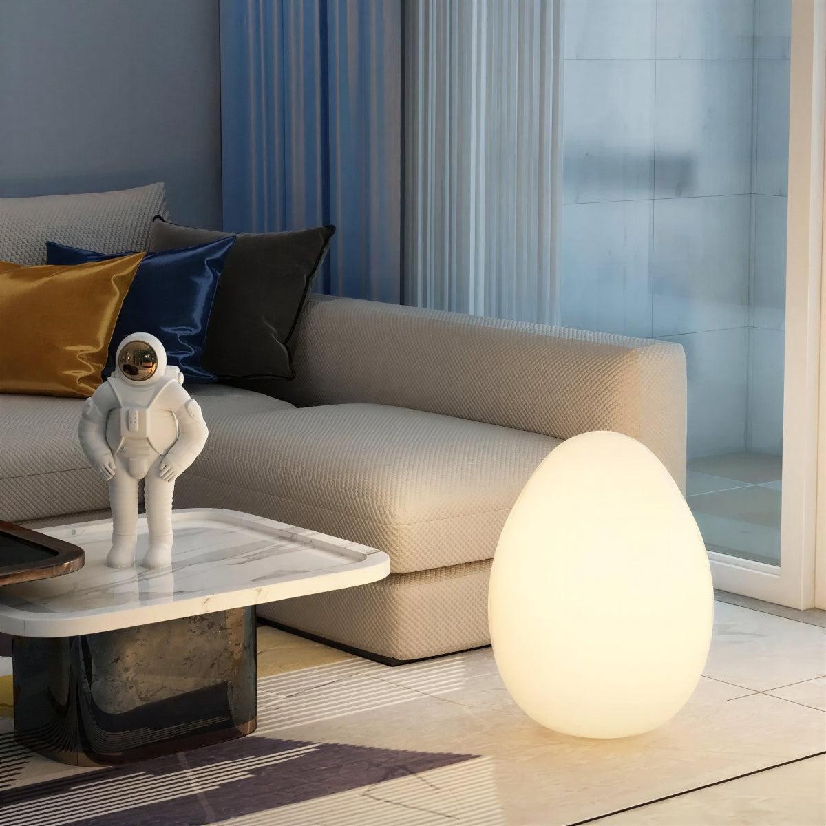 Modern Egg-Shaped Floor Lamp - Adjustable LED Lighting for Living Room 4