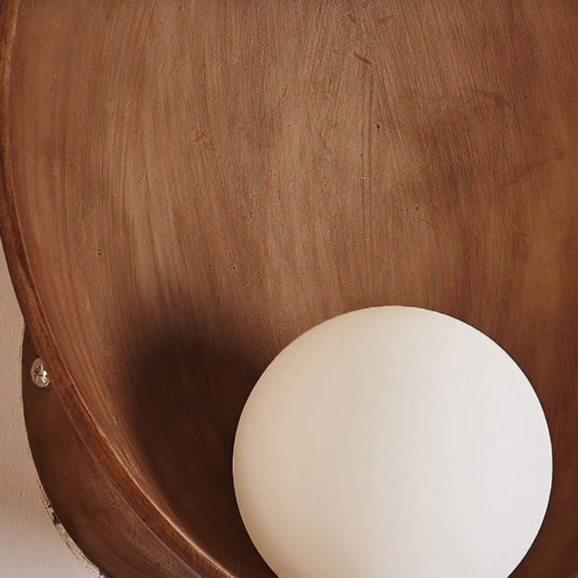 Modern Glass Round Wall Sconce - Soft Ambient Lighting for Any Space 4