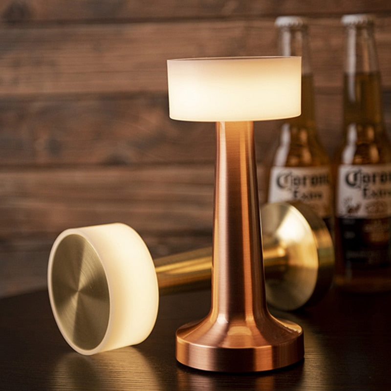 Modern LED Dining Light Fixture - Elegant Wireless Table Lamp in Gold/Rose Gold 1