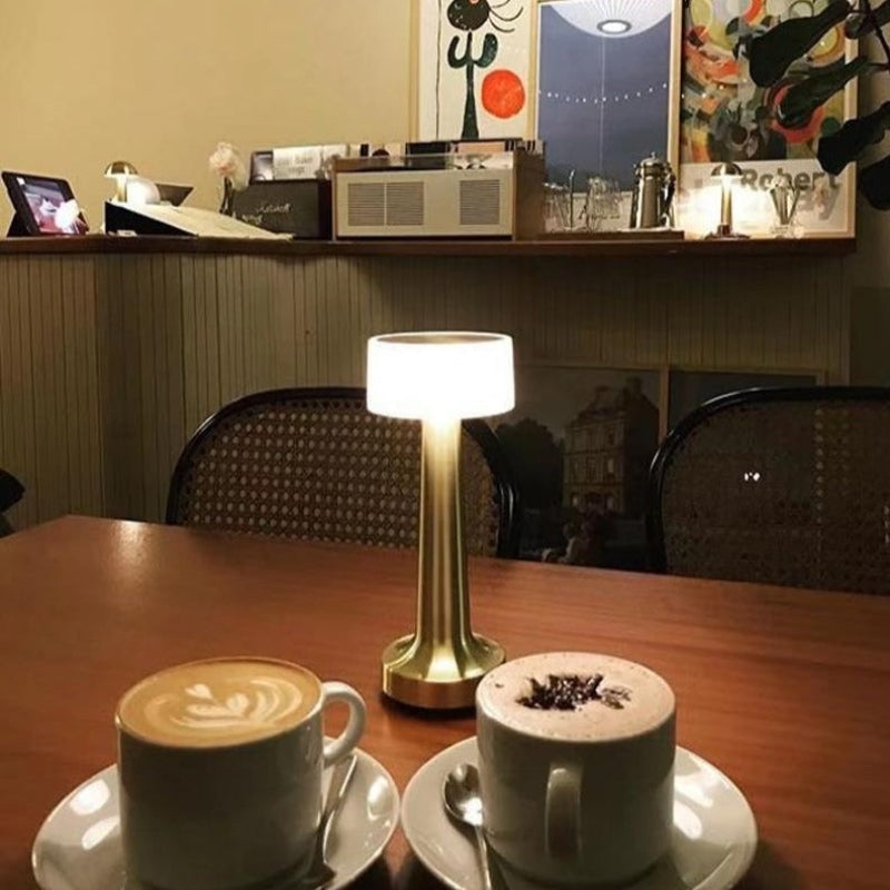 Modern LED Dining Light Fixture - Elegant Wireless Table Lamp in Gold/Rose Gold 4