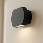 Modern Outdoor Wall Lamp Metal Glass LED