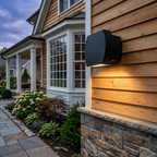 Modern Outdoor Wall Lamp Metal Glass LED 1
