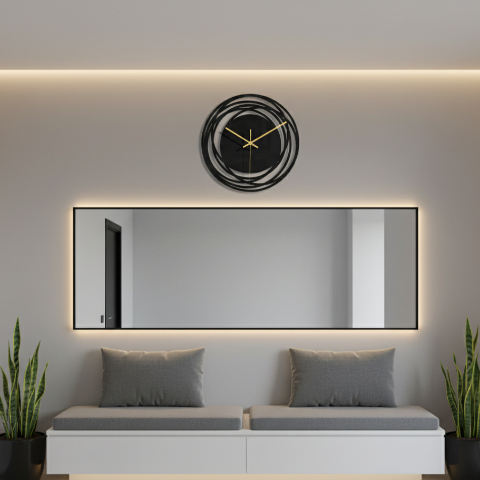 Modern Silent Wall Clock - Minimalist Kitchen Decor for Tranquil Spaces 3