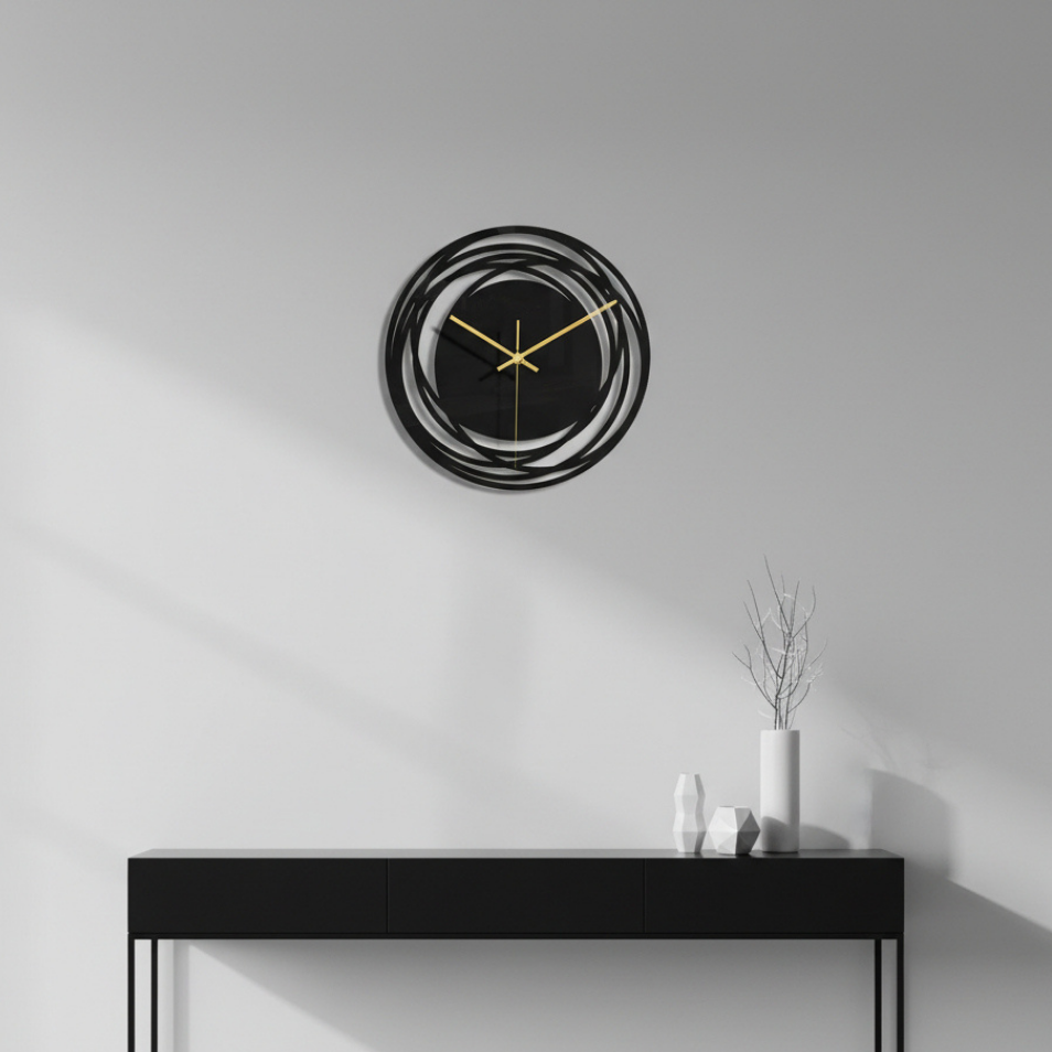 Modern Silent Wall Clock - Minimalist Kitchen Decor for Tranquil Spaces 5
