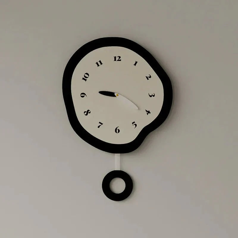 Modern Wall Clock - Abstract Acrylic Design with Silent Digital Movement 0