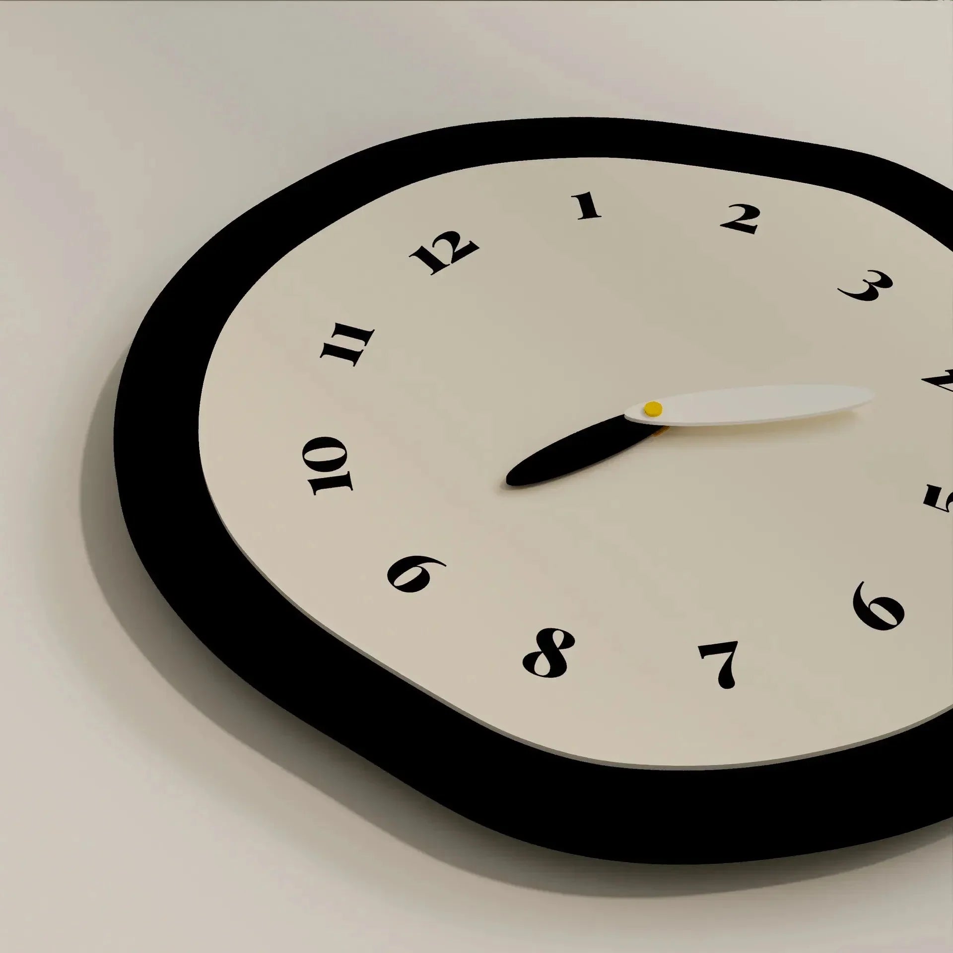 Modern Wall Clock - Abstract Acrylic Design with Silent Digital Movement 2