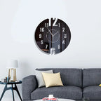 Modern Wall Clock - Acrylic DIY Frameless Design with Silent Movement 1