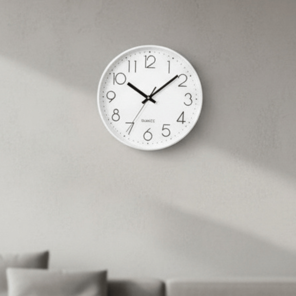 Modern Wall Clock - Silent Non-Ticking Design for Peaceful Decor 0