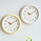 Modern Wall Clock - Silent Scandinavian Cream Decor for Home Interiors 2