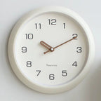 Modern Wall Clock - Silent Scandinavian Cream Decor for Home Interiors 3