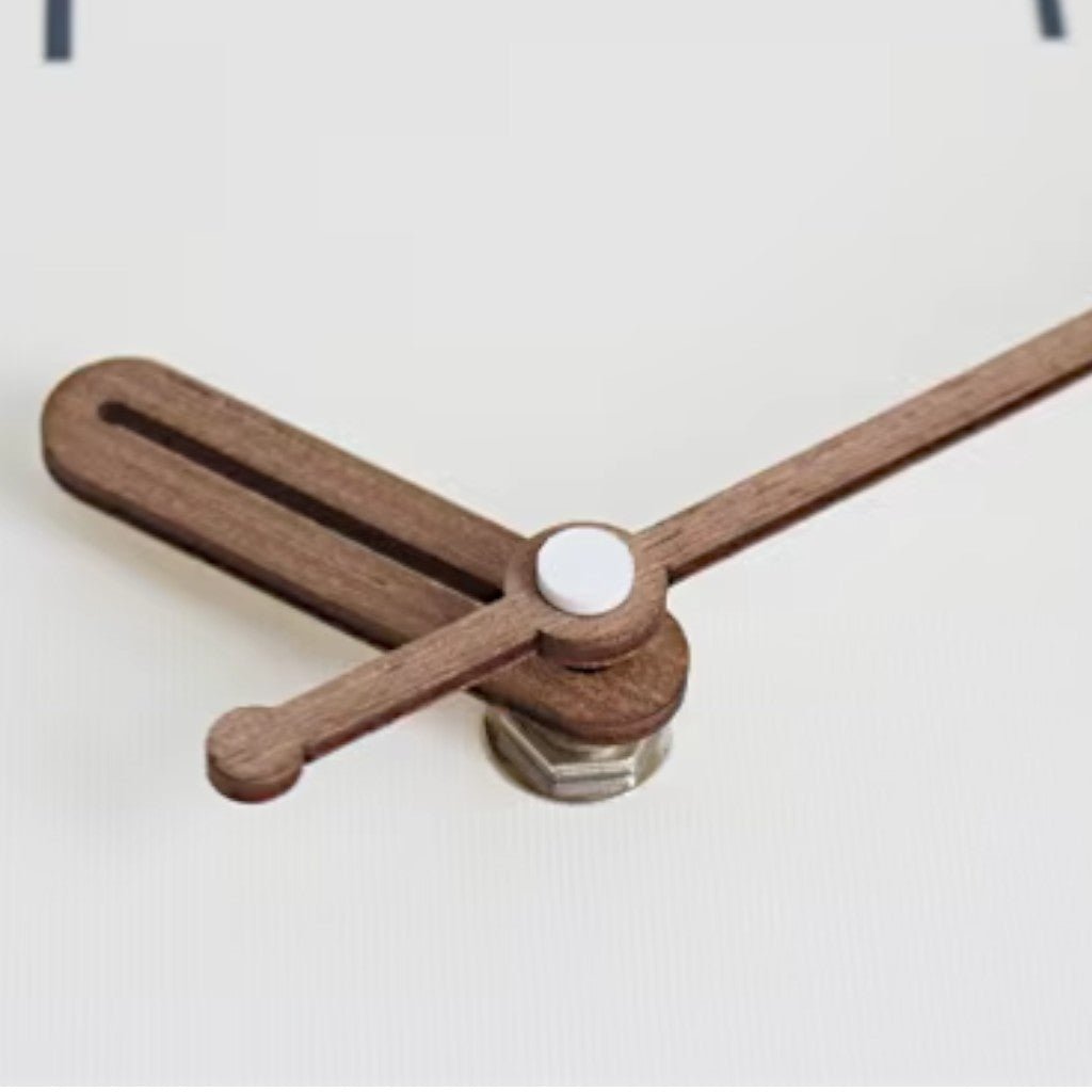 Modern Wall Clock - Silent Scandinavian Cream Decor for Home Interiors 4