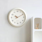 Modern Wall Clock - Silent Scandinavian Cream Decor for Home Interiors 6