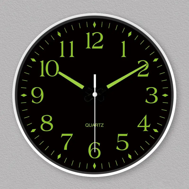 Modern Wall Clock - Silent & Luminous Design for Easy Nighttime Reading 0
