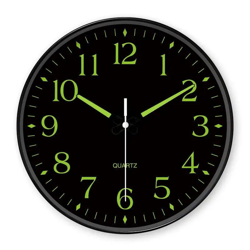 Modern Wall Clock - Silent & Luminous Design for Easy Nighttime Reading 3