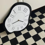 Modern Wall Clock Decor – Unique Irregular Acrylic Design in Black, Blue, and Multicolor – Artistic Timepiece for Home Interiors 4