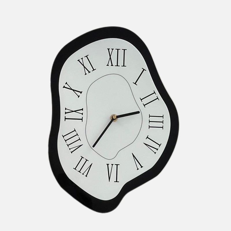 Modern Wall Clock Decor – Unique Irregular Acrylic Design in Black, Blue, and Multicolor – Artistic Timepiece for Home Interiors 6