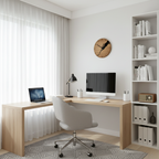 Modern Walnut Wall Clock - Elegant Minimalist Decor for Any Space 3