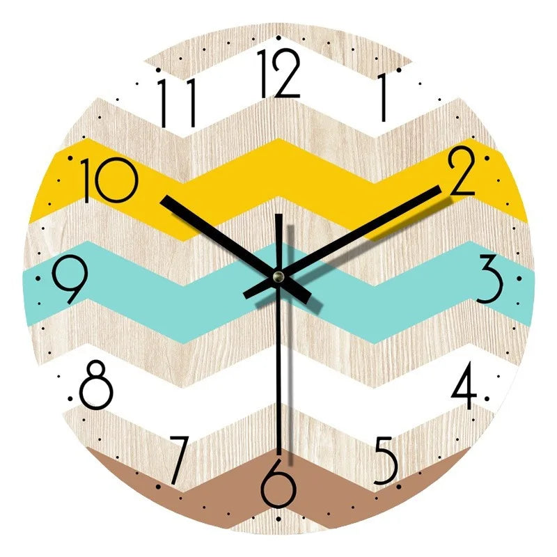 Modern Wooden Wall Clock - Elegant Silent Decor for Any Room 3