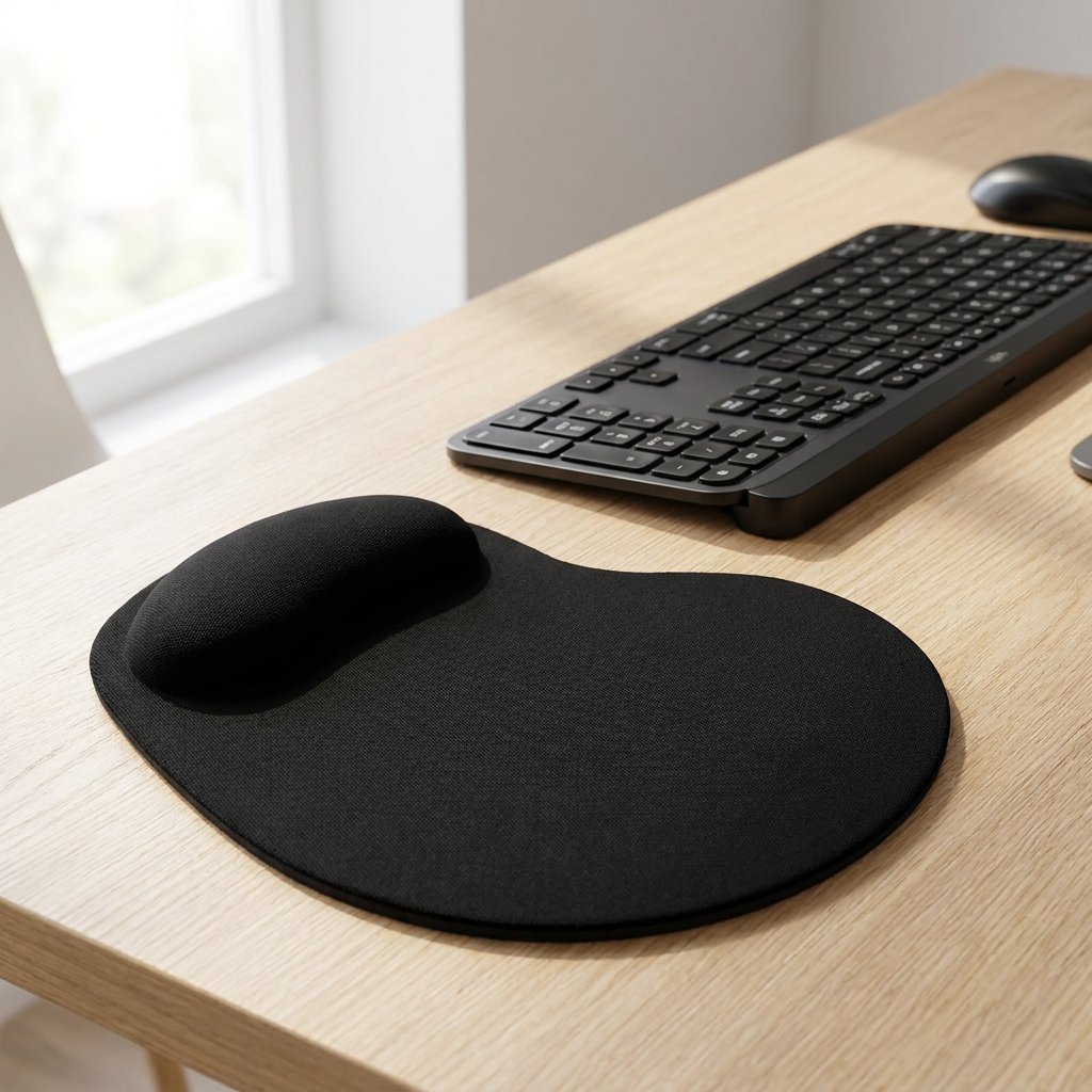 Mouse Pad With Wrist Rest - Ergonomic 20mm Height For Comfort 9