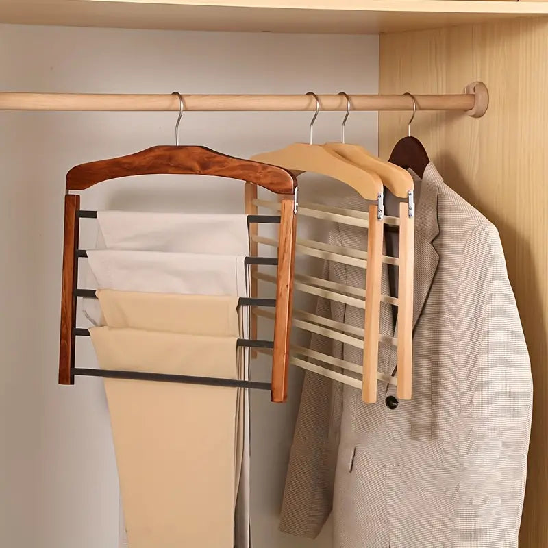 Multi Pants Hanger - Space-Saving Hanger for Efficient Closet Storage 2