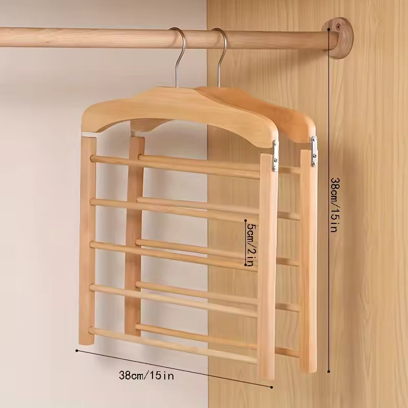 Multi Pants Hanger - Space-Saving Hanger for Efficient Closet Storage 3