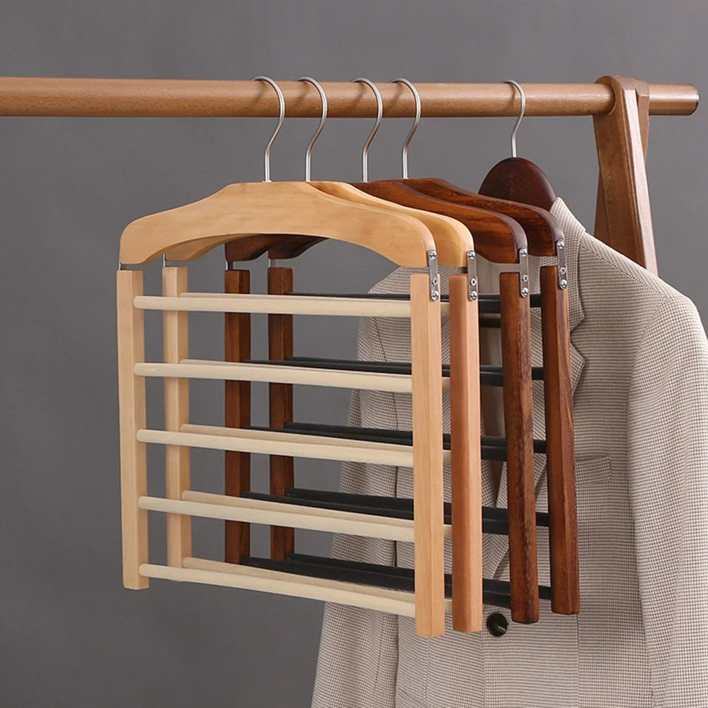Multi Pants Hanger - Space-Saving Hanger for Efficient Closet Storage 4