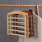 Multi Pants Hanger - Space-Saving Hanger for Efficient Closet Storage 4