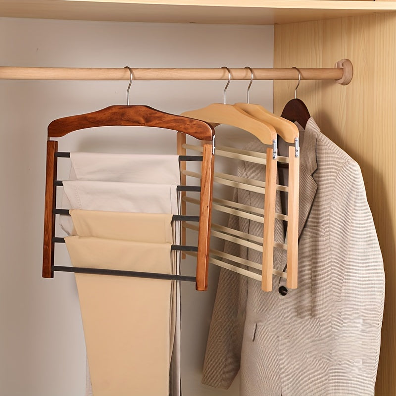 Multi Pants Hanger - Space-Saving Hanger for Efficient Closet Storage 6
