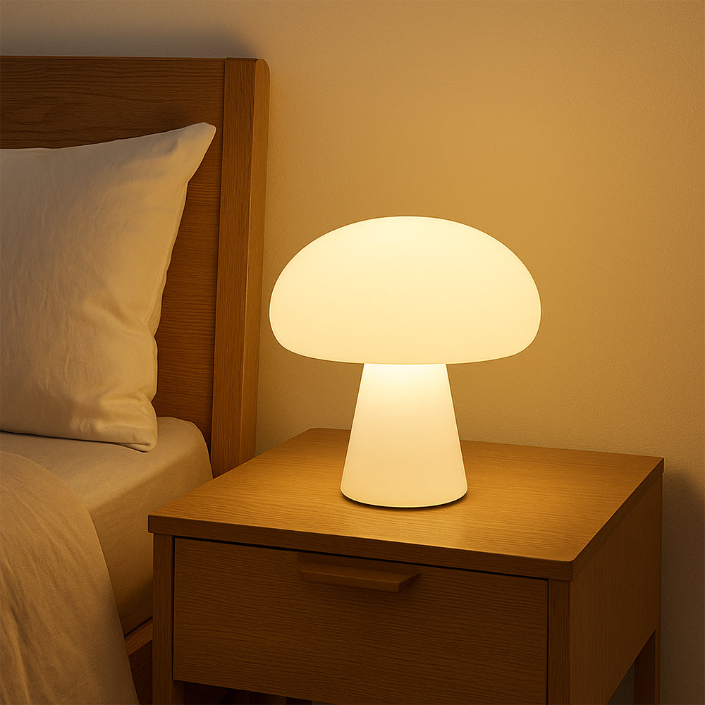 Mushroom-Shaped Table Lamp - Cozy Warm White LED Illumination 1