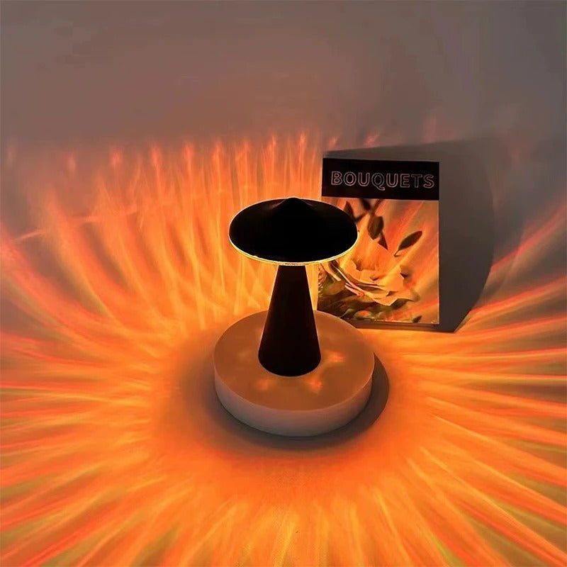 Mushroom LED Table Lamp - Touch Dimmable Warm Light, USB Rechargeable 2